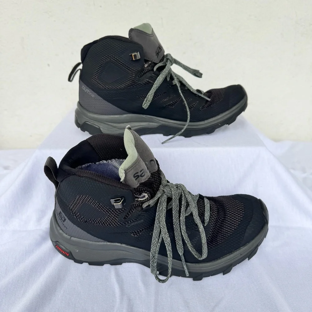 SALOMON OUTline Mid GTX Hiking Boots - Women's Sz 7 - Picture 6 of 11